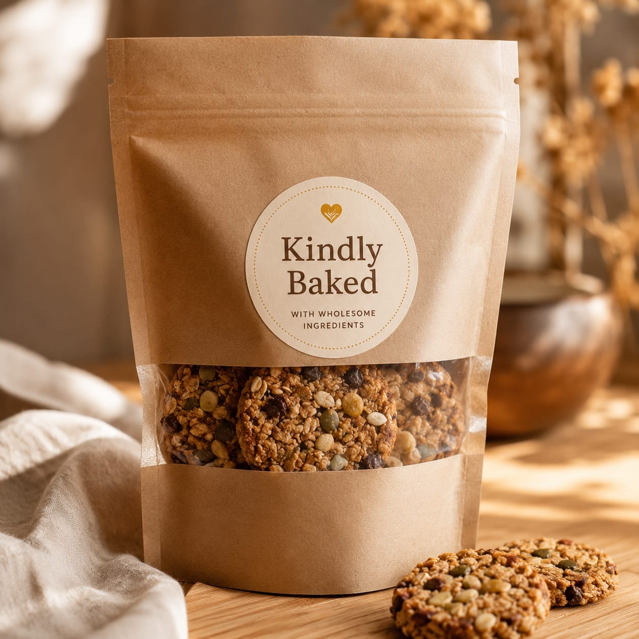 Bag of Kindly Baked cookies
